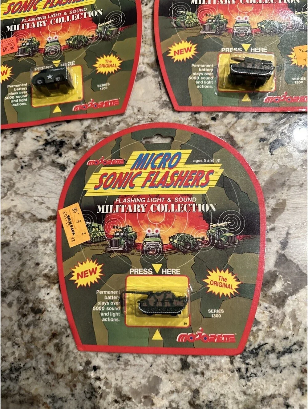 Majorette Micro Sonic Flashers Military Collection Lot Of 3 NEW + FAST SHIPPING